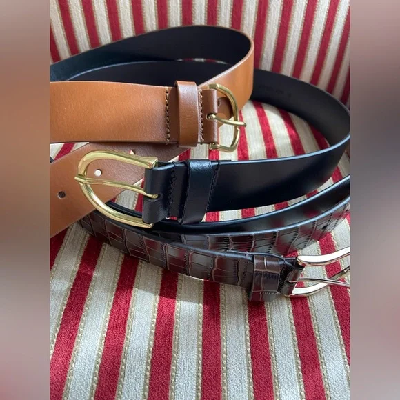 Ann Taylor Belts Size small lot of 3 - Picture 2 of 4